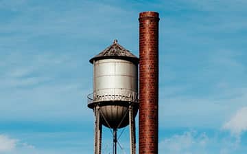 Water Tower, Laundry And Utility Fixture Metal Painting In Gilbert